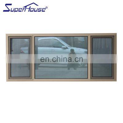 Superhouse bay windows for sale Horicane Windows Tilt turn commercial soundproof modern fixed aluminum casement windows