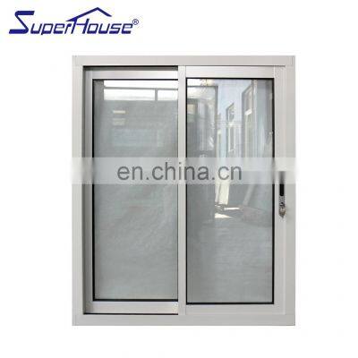 NFRC Florida Miami-Dade Hurricane Impact Resistant Approved Customized Size PVC UPVC Sliding Windows