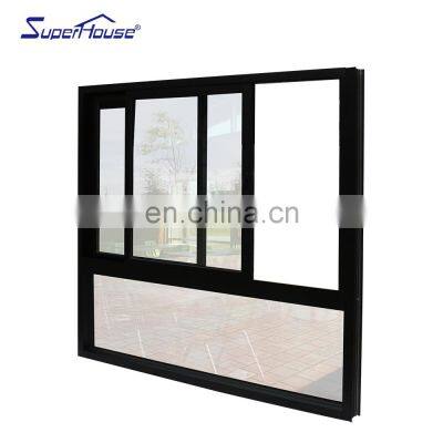 BAHAMAS Hurricane impact resistance aluminium frame window laminated glass upvc sliding windows factory