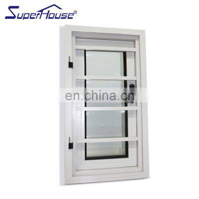 Anti-theft Grille Aluminium Windows Double Glazed Insulated Casement Window