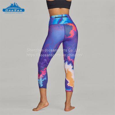 Sublimation sportswear Custom running wear running pants