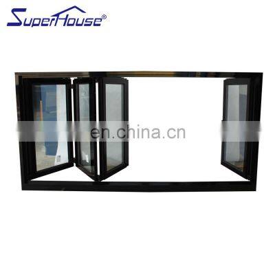 Soundproof curtain folding window and door terrace glazing aluminum windows and doors balcony large glass window for balcony