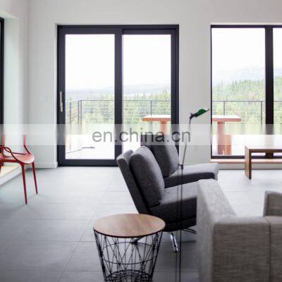 Superhouse 8-ft Sliding Glass Door White Aluminum Sliding Glass Doors Frameless Aluminum Interior Noiseless Sliding Door