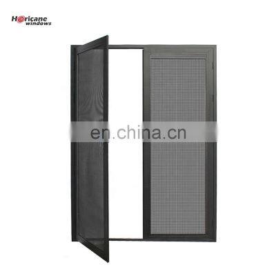 Black aluminum screen doors for home