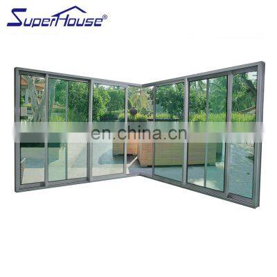 Superhouse Security Sunroom Corner Aluminum Lift and Slide Door with 10 years quality warranty