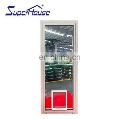 Superhouse Aluminum Domestic Casement Door with Pet Door Designs with Double Glaze