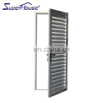 Superhouse Special Aluminium Exterior Aluminium Vented Loure Door With Chinese Best Workmanship
