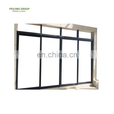 aluminum frame up down brown color sliding glass reception window philippines price and design
