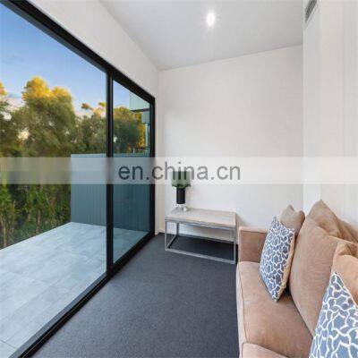 Customized Aluminium Soundproof Sliding Door Double Tempered Glass Exterior Sliding Door