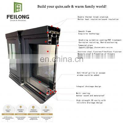 Feilong windows and doors Aluminium Door composite Sliding Door
