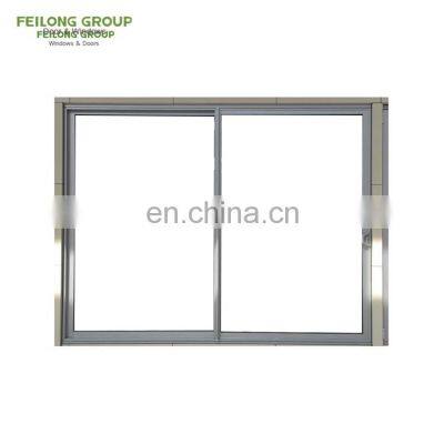 Factory Low E Double Glass simple design sliding balcony window aluminum sliding window