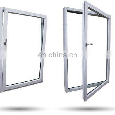 yantai feilong Bullet proof simple design glass aluminium windows security hurricane glass aluminium casement window