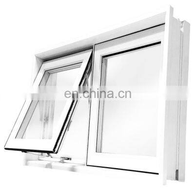 Australian as2047 Residential powder coating unique design black hand chain winder Aluminum awning window