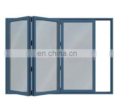 Bedroom Aluminum Double Glazed Glass Bi Folding Doors