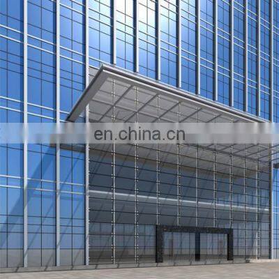 Aluminum glass Curtain Wall for Exterior Construction Office Buildings