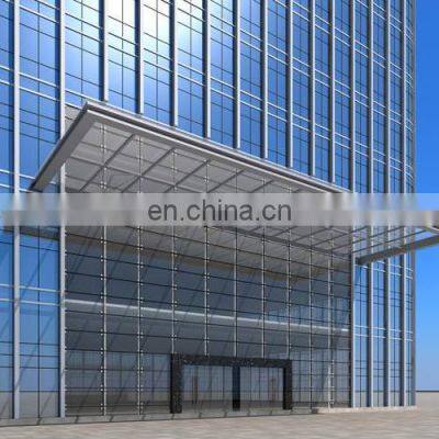 Aluminum Alloy Energy Saving Soundproof Low-e Insulated Glass Curtain Wall
