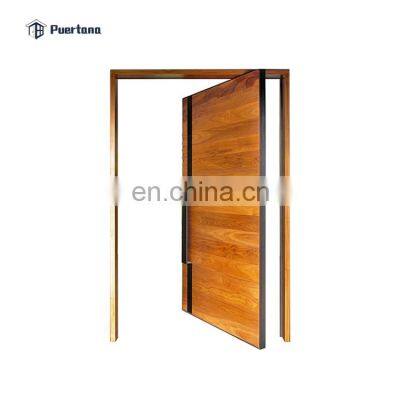 Foshan Manufacture 180 Degree Hinge Solid Wooden Pivot Door
