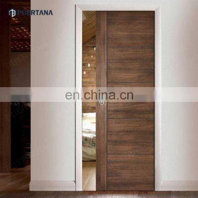 Modern Interior Solid Wood Sliding Pocket Doors Residential