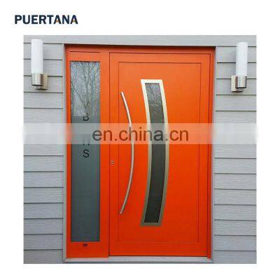 Modern Front Double Exterior Entrance Houses Residential Steel Security Safety Main Door Security Antitheft American Style