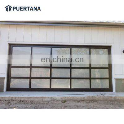 16x8 Mahogany Wood Look Tilt Up / Slide Up Garage Door Fabric 2 Car Garage Door