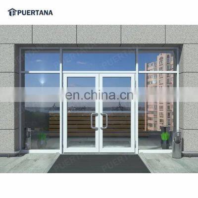 Aluminium Alloy Glass Storefront Door Store Front Shop Front Door Commercial Doors And Windows