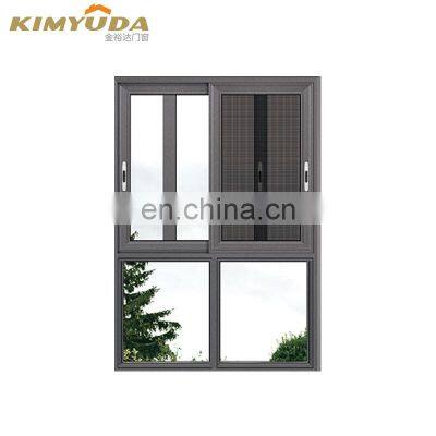 customized three panel aluminum sliding windows aluminum alloy sliding window