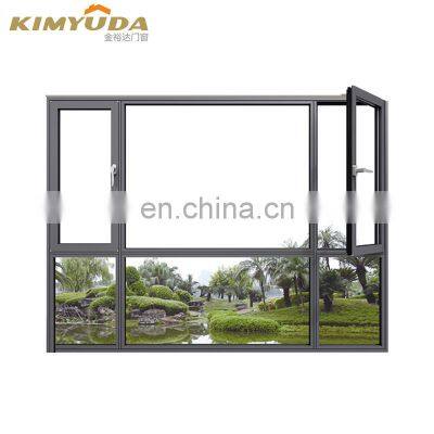 JYD High Quality Customized Design Impact Resistant Casement Windows Steel Glass Swing Windows New Design