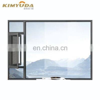 Folding Screen Latest Design Villa Aluminium Alloy Design Aluminum Casement Windows With Built In Blinds