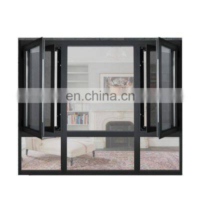 Australian Standard Custom Design Casement Window Aluminium Alloy Security Windows
