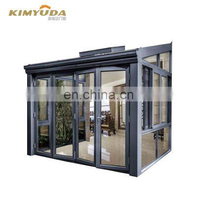 Cheap Factory High Quality Customized Glass Sun Room Residential Australian Manufacturer Aluminum Alloy Glass House