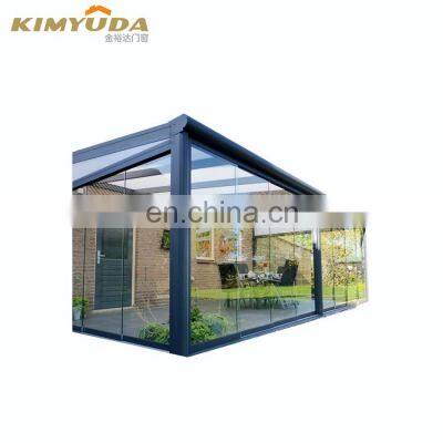 JYD customized sunroom enclosures sunroom prefabricated aluminum triangular conservatorysunrooms glass houses