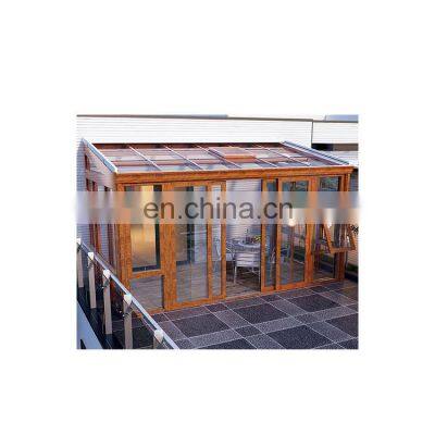 Aluminum Glass Sunroom For Solarium Tempered Glass House Winter Garden Sunroom