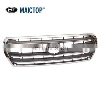 MAICTOP FRONT GRILLE for LANDCRUISER 2012 fj200 half chromed sliver new model