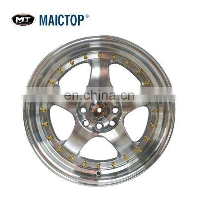 MAICTOP car acesserioes wheel hub sliver/grey for 8 holes wheel 20 inches Large shiny silver edge