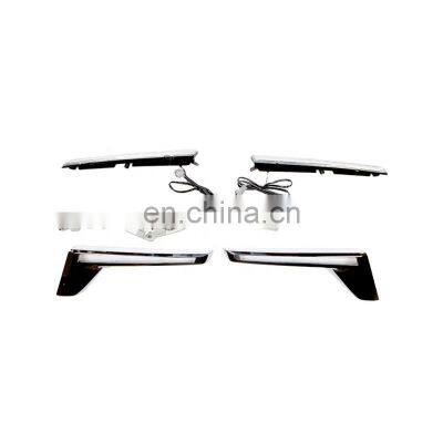 MAICTOP car light accessories DRL for land cruiser fj200 lc200 2016 daytime running light chrome