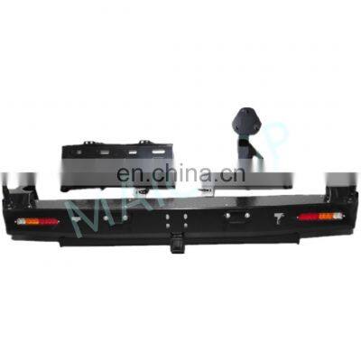 MAICTOP car accessories rear bumper for land cruiser fj80 steel black bumper