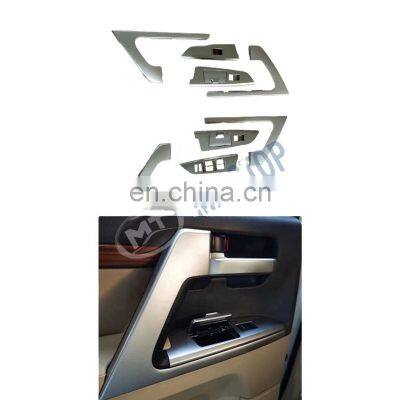 MAICTOP car interior parts door handle cover trim for land cruiser lc200 fj200 2016 garnish silver