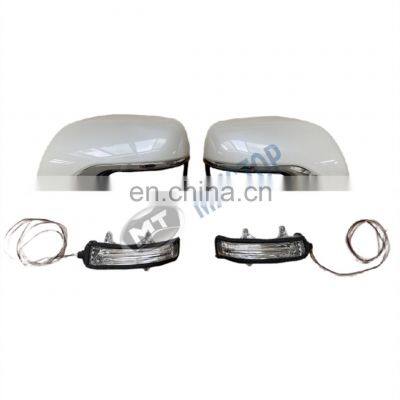MAICTOP car exterior accessories mirror cover for land cruiser fj200 lc200 2016 side mirror cover with light