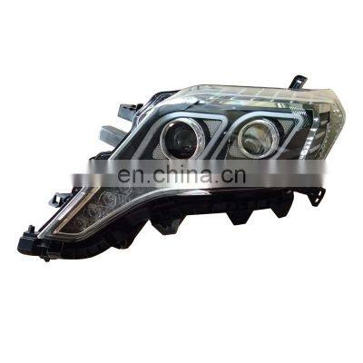 MAICTOP LED headlight for prado fj150 2014 new style DOUBLE LENS