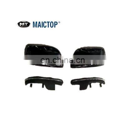 MAICTOP car accessories body parts side mirror cover black for land cruiser prado 2019 led rear review mirror