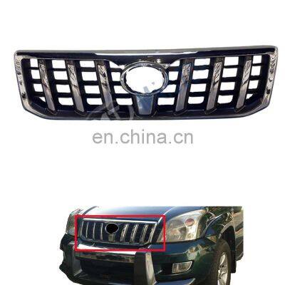 MAICTOP auto car accessories front bumper silvery grille for land cruiser prado fj120 2003-2009 grill chrome