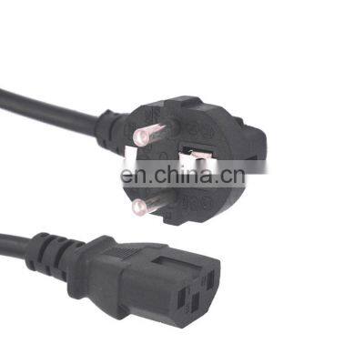 High quality and competitive price 3 pin pc cable eu power cord , PVC power cords for computer