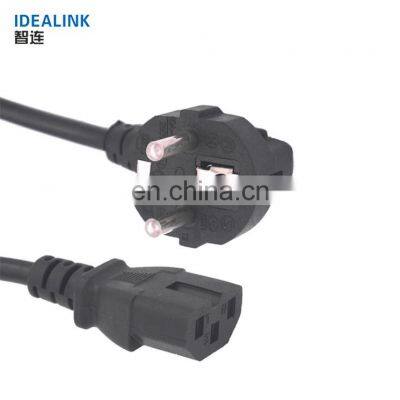 Custom Europe Power Extension Cords Eu 3Prong Fuse Ac Power Cord