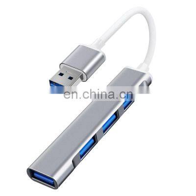 4 In 1 Multiport docking station USB 3.0 to USB 3.0 Aluminum Alloy HUB Adapter for Computer Transfer Data USB C HUB adapter