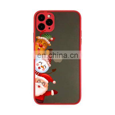 Christmas Black Anti-Scratch Shockproof PC TPU Phone case mobile phone case for iPhone 12 /13ProMax