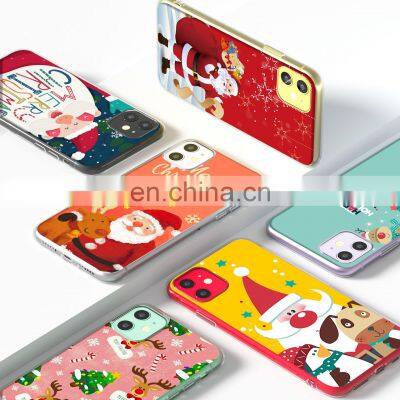 Merry Christmas Design Soft Cover TPU Phone case luxury mobile phone case for iPhone 12 /13ProMax case