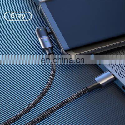 New Arrival 2M 100W PD 5A Fast Charge 180 Rotation usb Data type c to type c charging cable for tablet PC and Mobile Phone