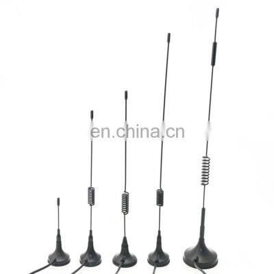 868~2700Mhz Spring GSM 3G 4G LTE Antenna with SMA Male Connector Magnetic Base RG174 Cable