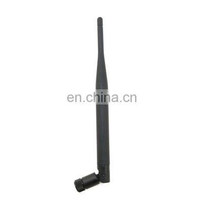 Base station black rubber whip two section dipole antenna