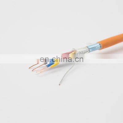 Fire alarm cable 4 core copper shield red pvc 2core 4 core 6 core alarm cable fire proofing cable